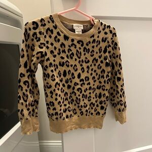 Crewcuts leopards sweater. Size XXS (2-3)